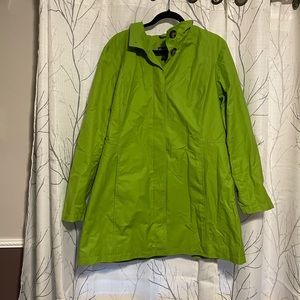 Eddie Bauer Apple Green Rain Coat